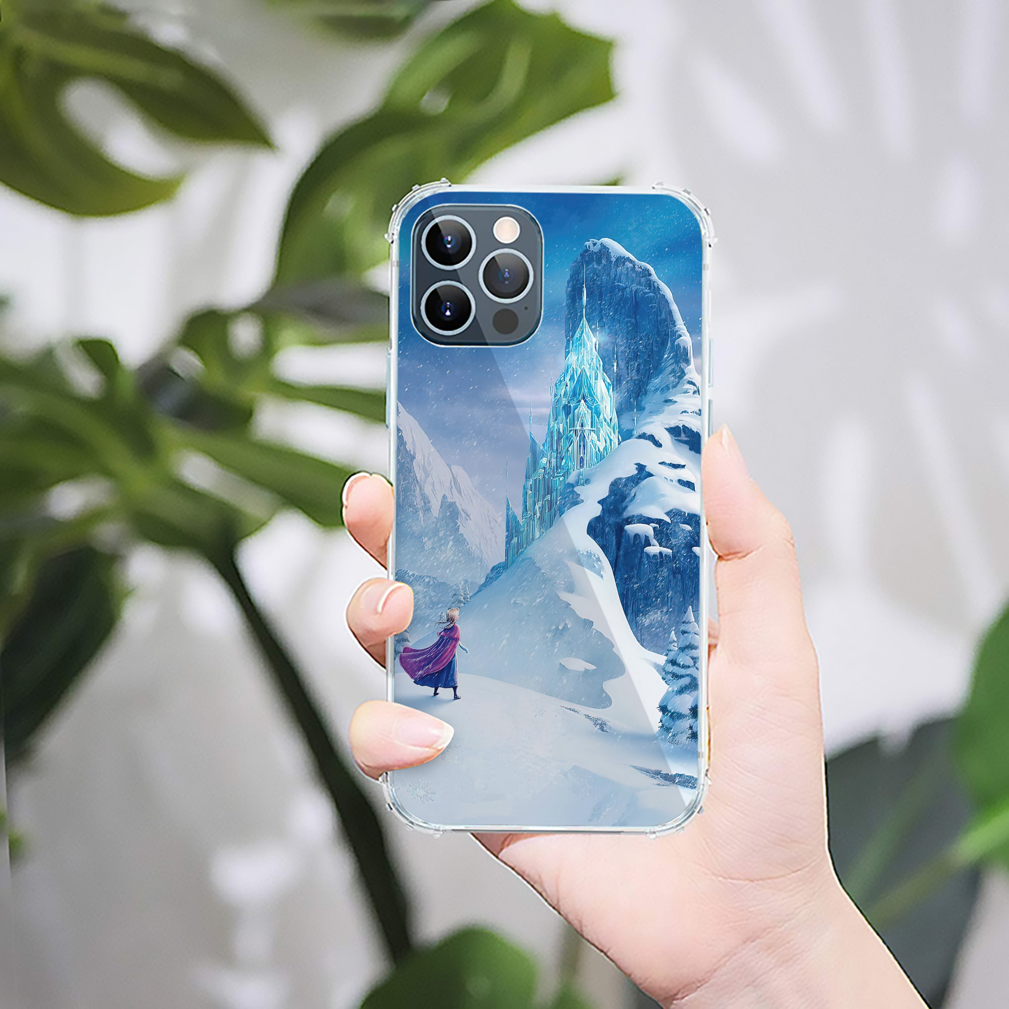 （画像用） アナと雪の女王 アンナ エルサ Frozen Anna Elsa 【iPhone 12シリーズ対応】透明スマホケース（クリアソフトケース）